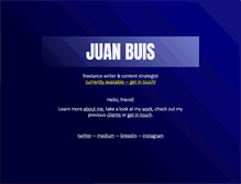 Tablet Screenshot of juanbuis.com